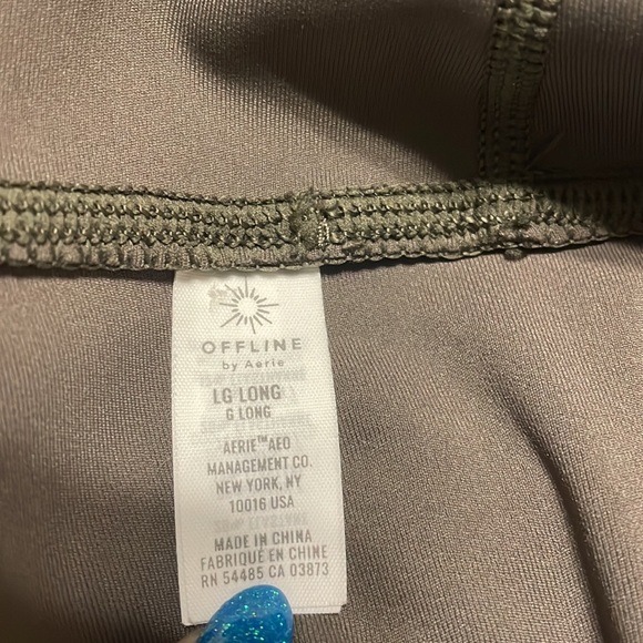 EUC Aerie Offline 7/8 leggings, size large long - Picture 6 of 7